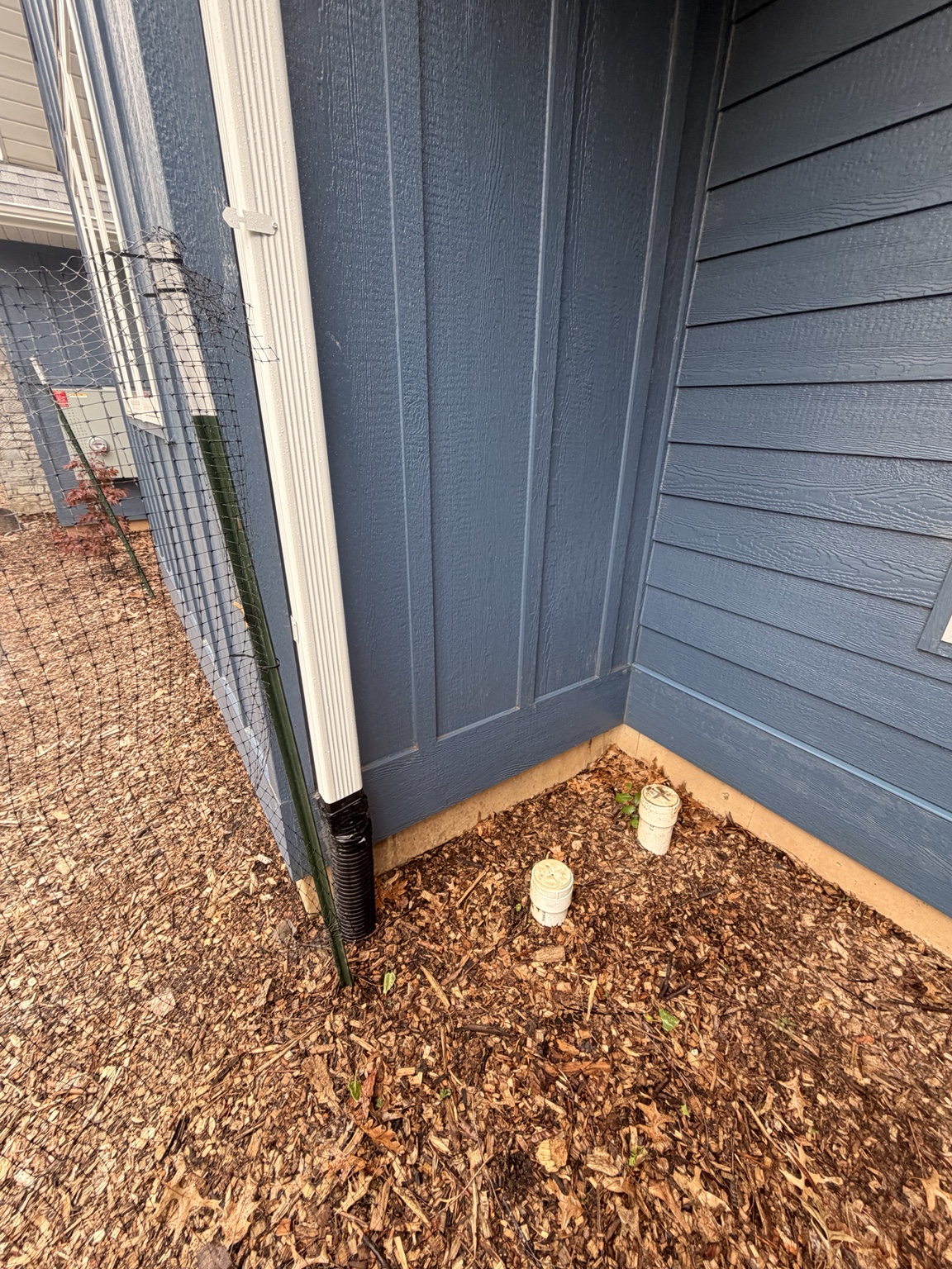 Clean siding after service