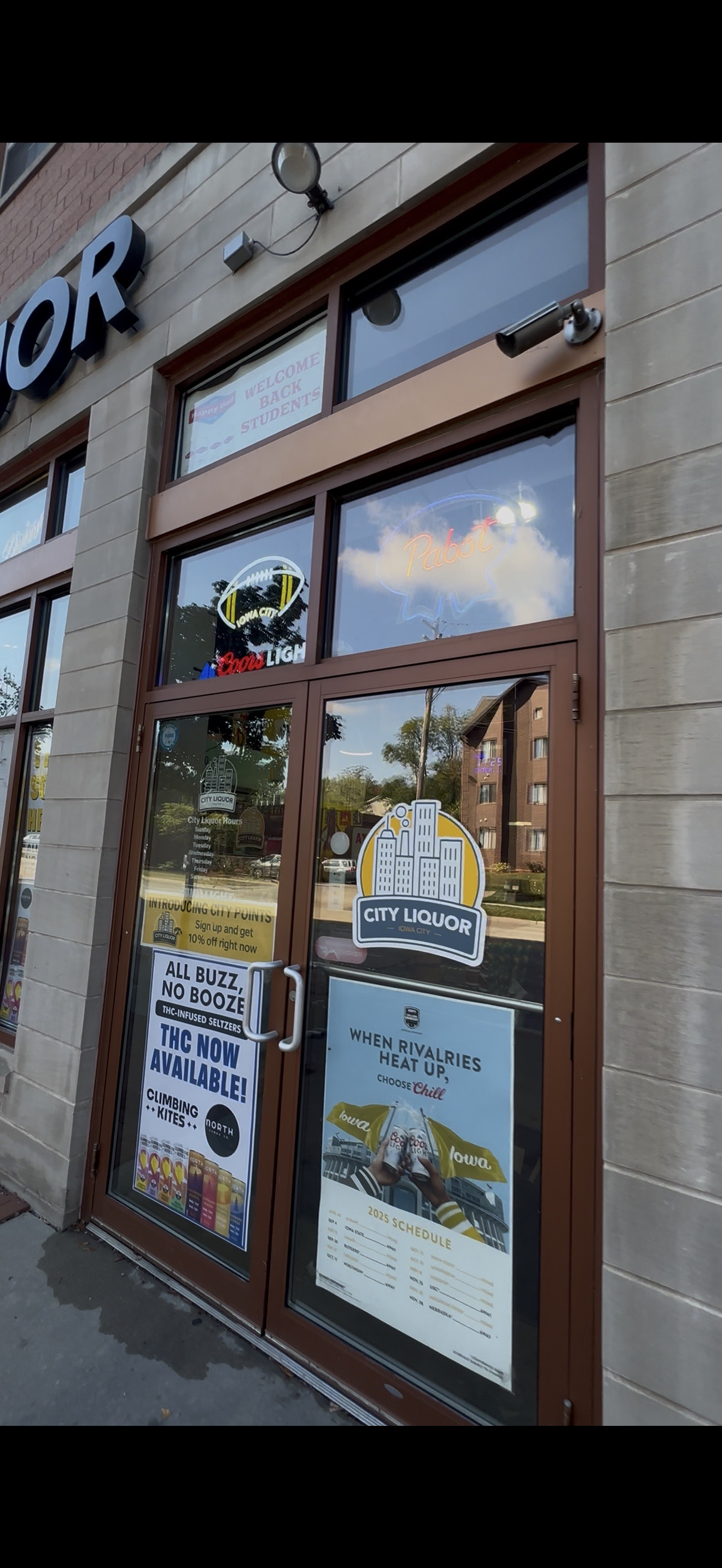 Window cleaning storefront after